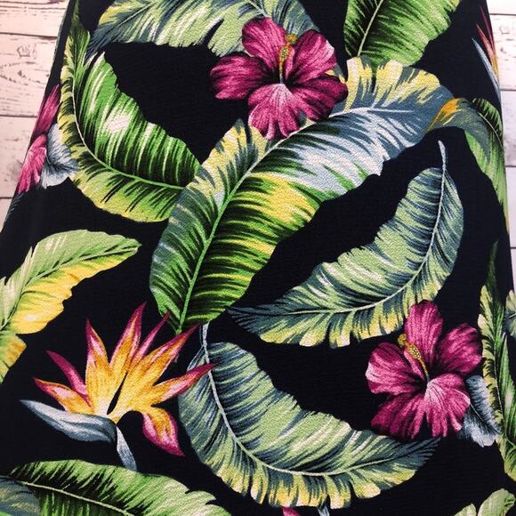 Tropical sleevless maxi dress criss cross straps size medium - Picture 5 of 15